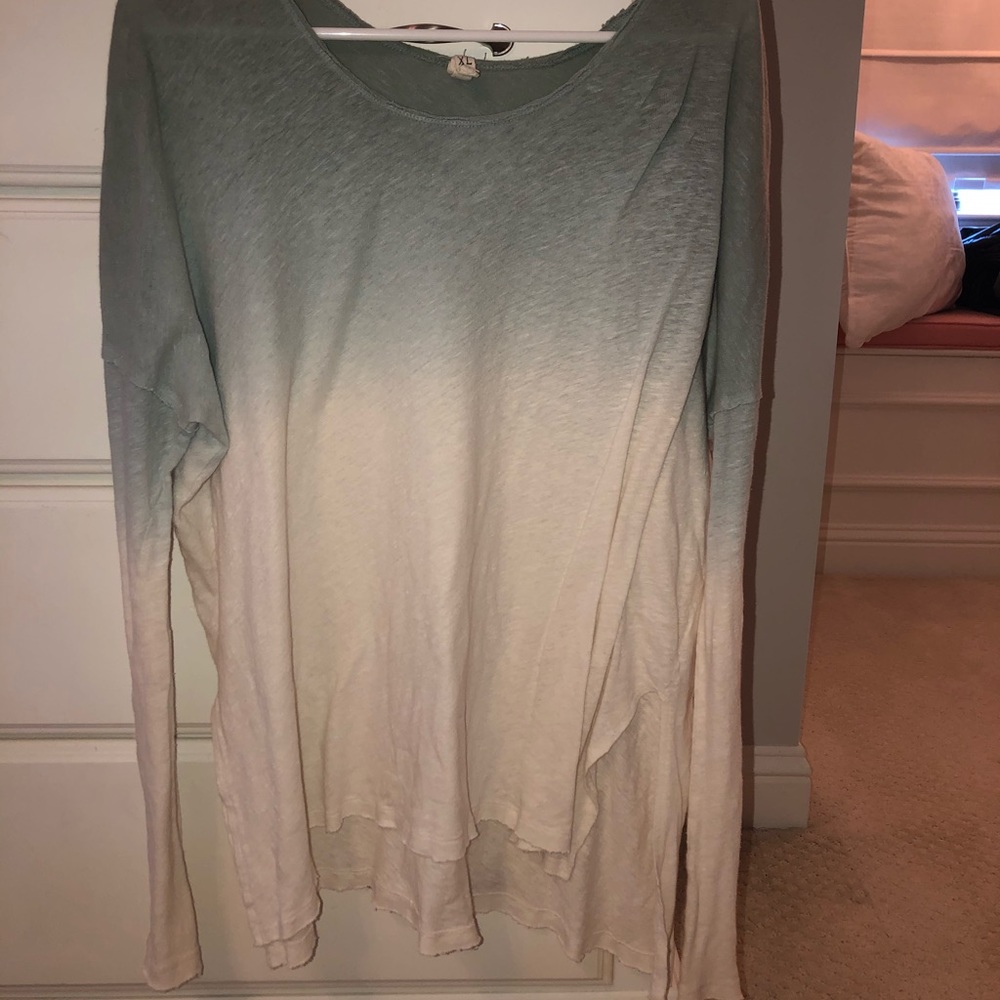 Free people ombré long sleeve, size XL